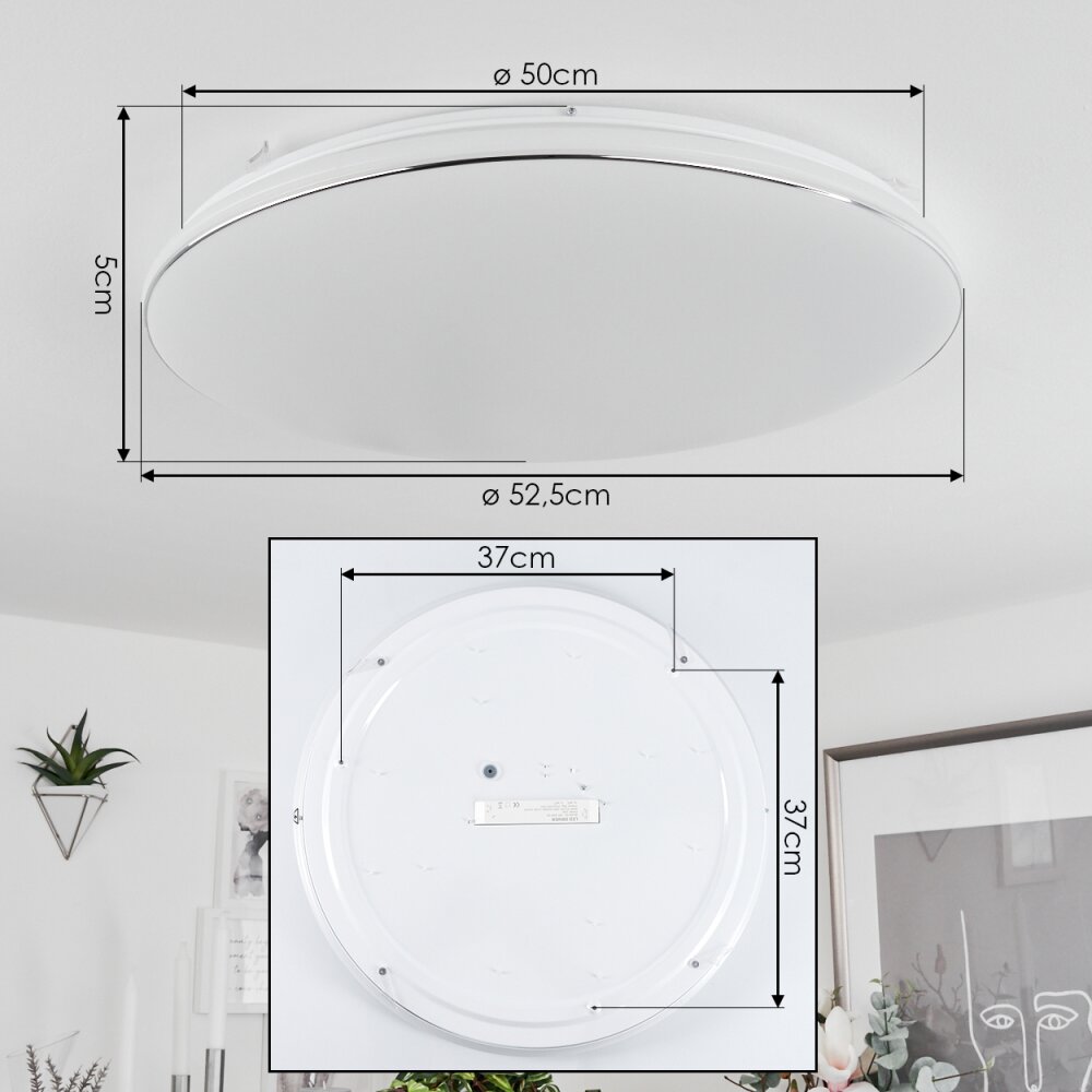 Remenoville Ceiling Light LED chrome, white, 1-light source