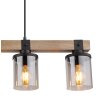 Globo LILA Pendant Light brown, black, 4-light sources