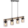 Globo LILA Pendant Light brown, black, 4-light sources