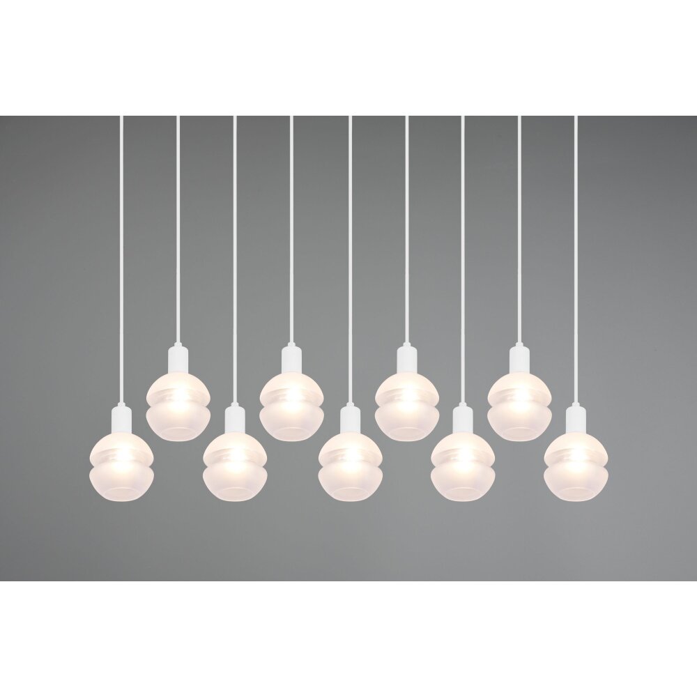 Trio Mela Pendant Light white, 9-light sources