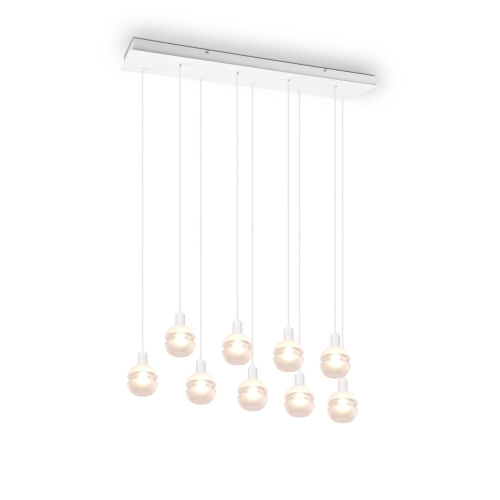 Trio Mela Pendant Light white, 9-light sources