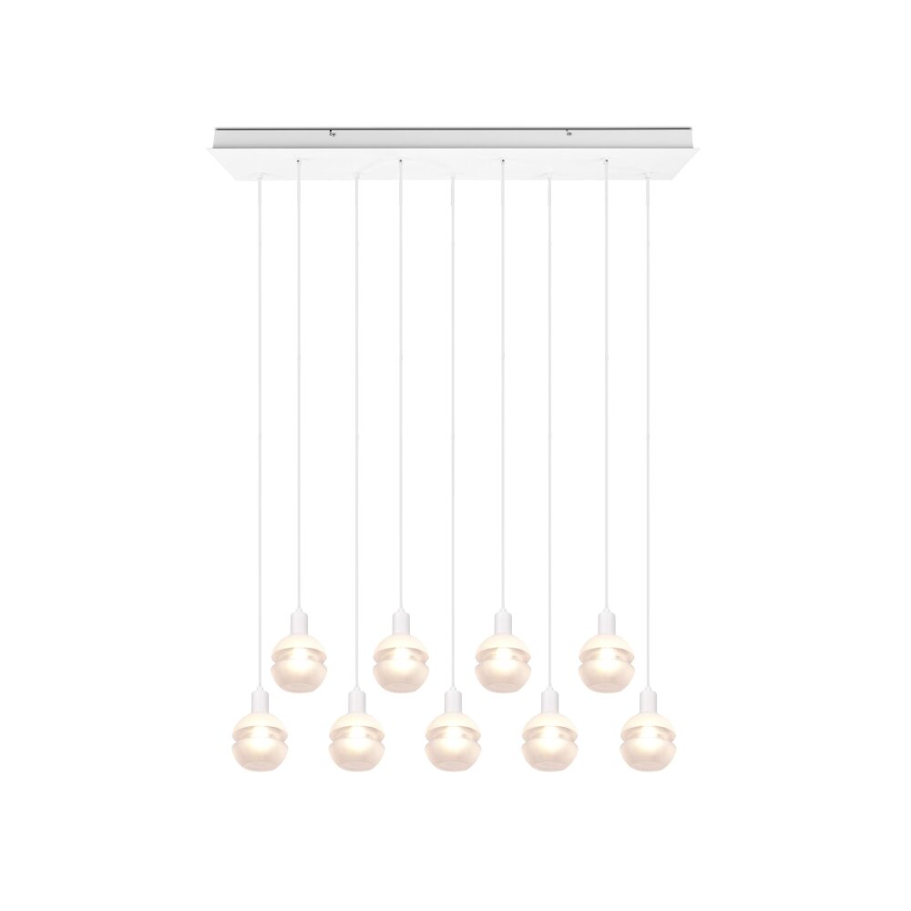 Trio Mela Pendant Light white, 9-light sources