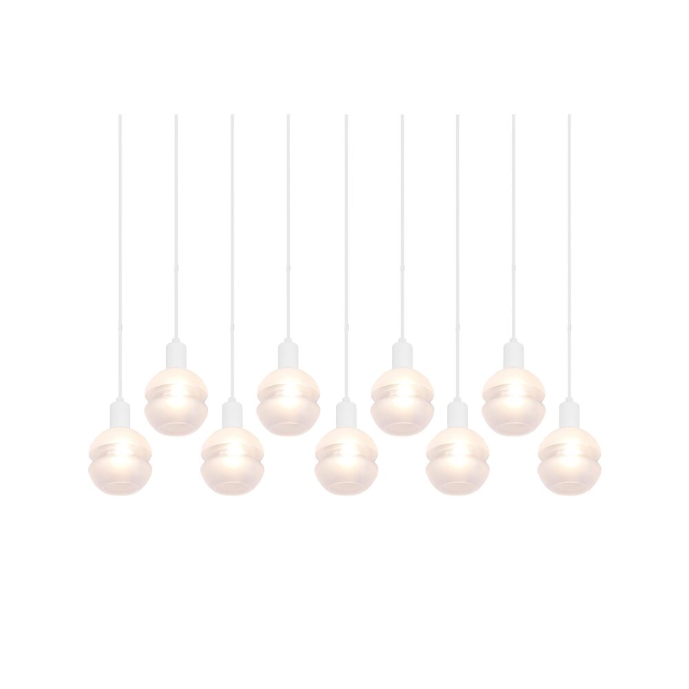 Trio Mela Pendant Light white, 9-light sources