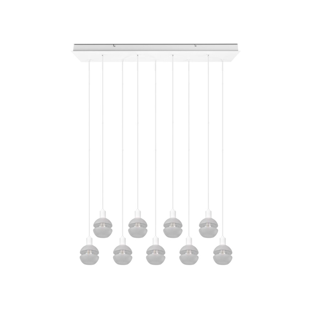 Trio Mela Pendant Light white, 9-light sources