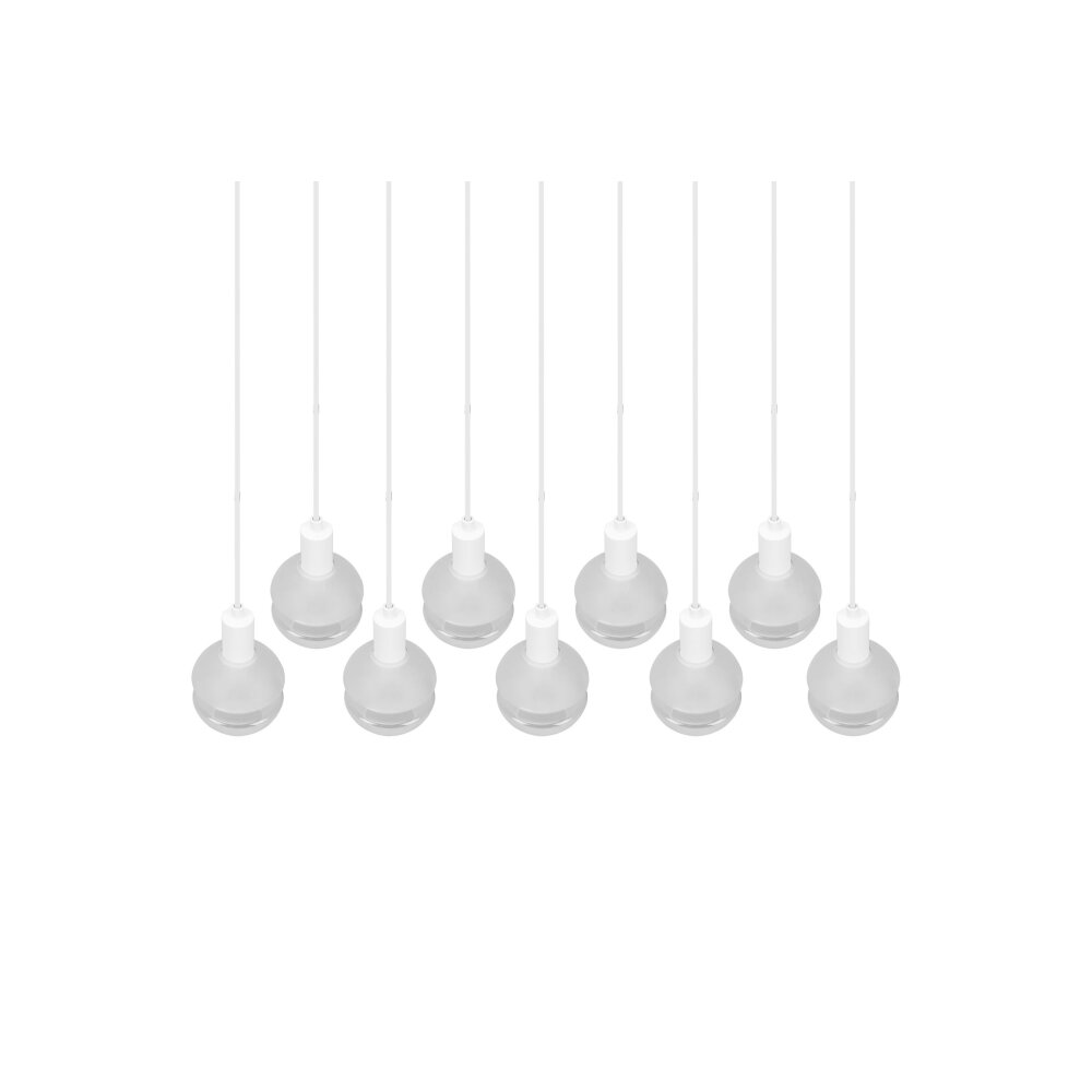 Trio Mela Pendant Light white, 9-light sources