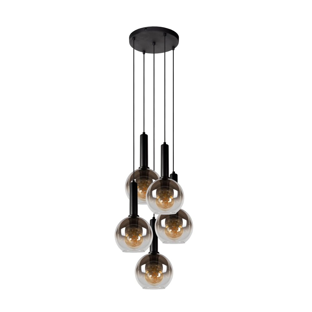 Lucide MARIUS Pendant Light black, 5-light sources