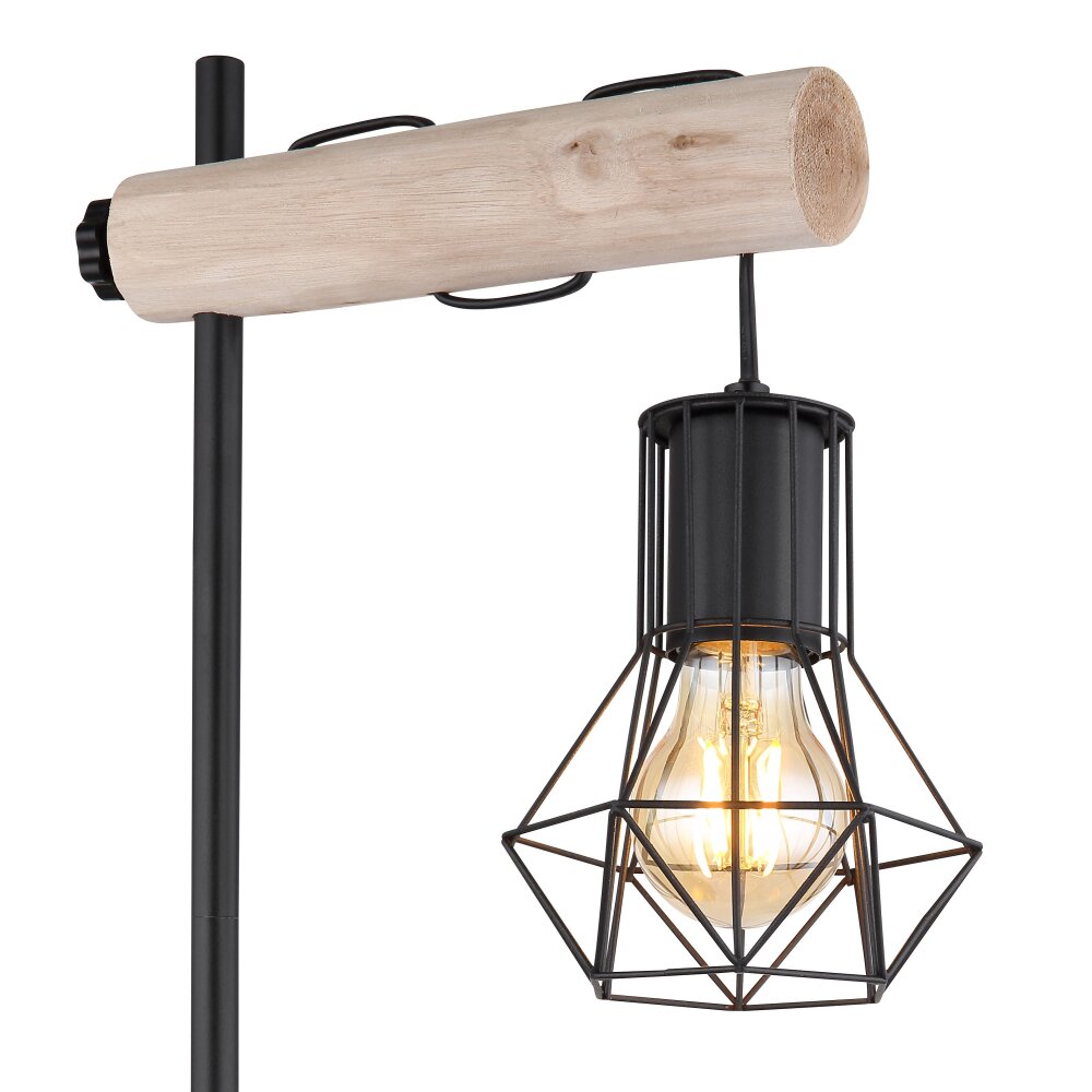 Globo PRISKA Table lamp Ecru, black, 1-light source