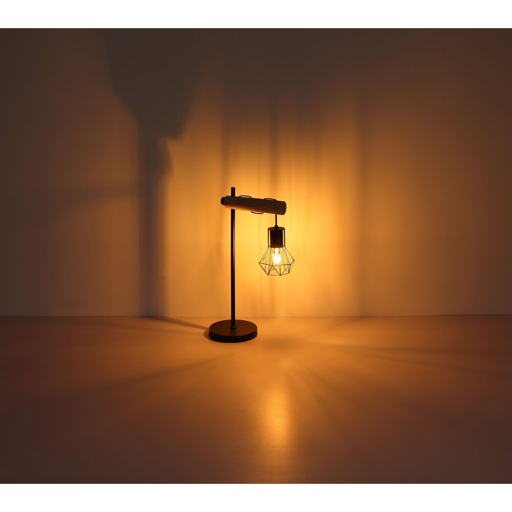 Globo PRISKA Table lamp Ecru, black, 1-light source
