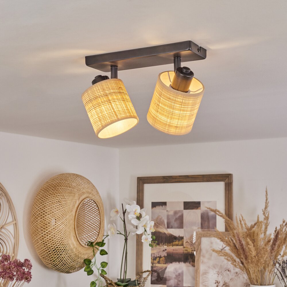 Chenevrey Ceiling Light black, 2-light sources