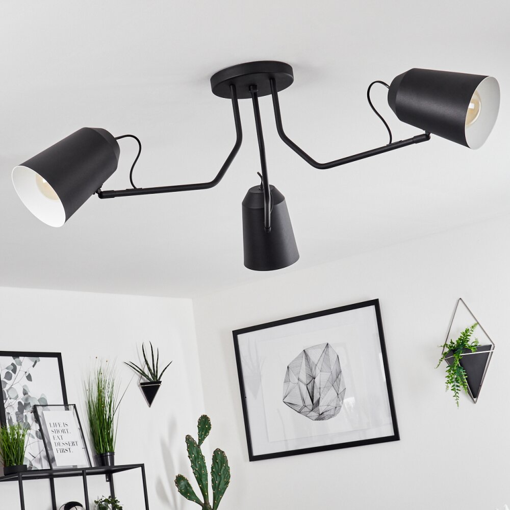 Sacriquier Ceiling Light black, 3-light sources