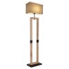 Globo OSSI Floor Lamp Wood like finish, black, 1-light source