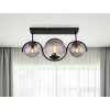 Globo PORRY Ceiling Light black, 3-light sources