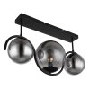 Globo PORRY Ceiling Light black, 3-light sources