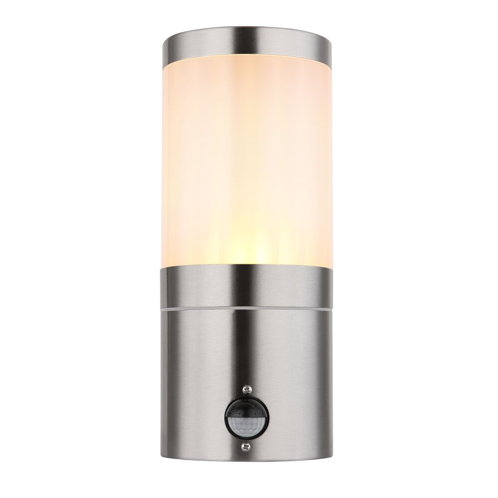 Globo XELOO Outdoor Wall Light silver, 1-light source, Motion sensor