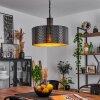 Chabian Pendant Light brown, Wood like finish, black, 1-light source