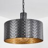 Chabian Pendant Light brown, Wood like finish, black, 1-light source