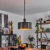 Chabian Pendant Light brown, Wood like finish, black, 1-light source