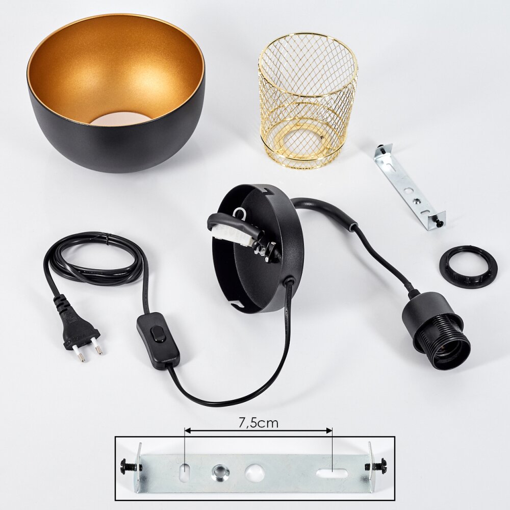 Wambez Wall Light black, 1-light source