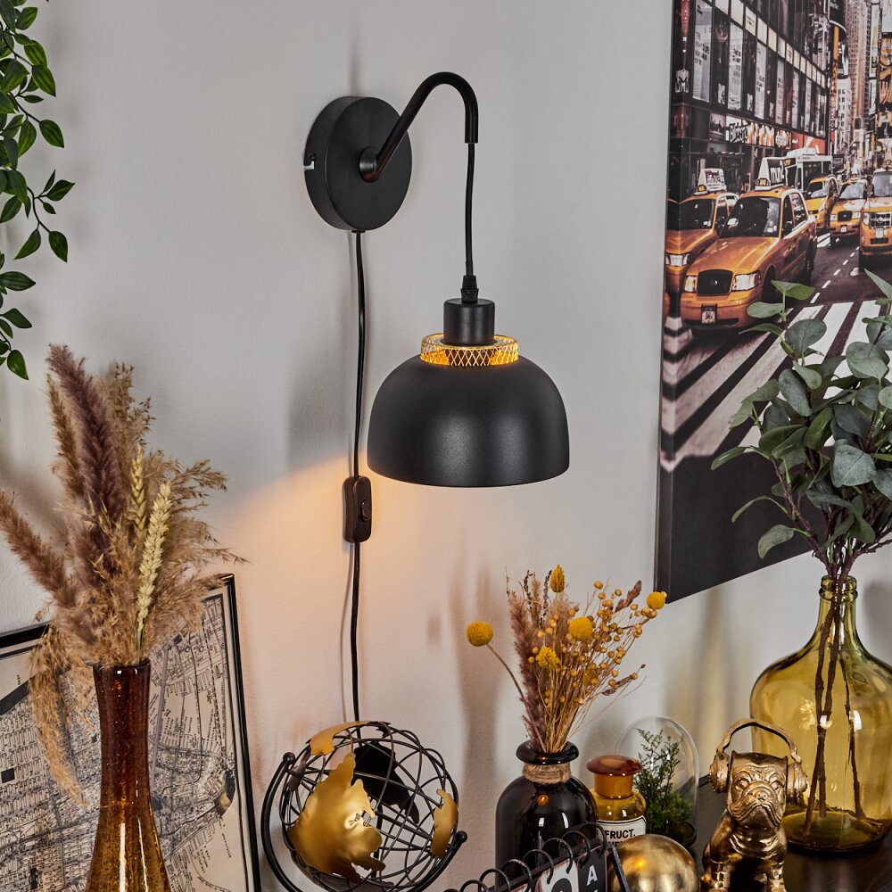 Wambez Wall Light black, 1-light source