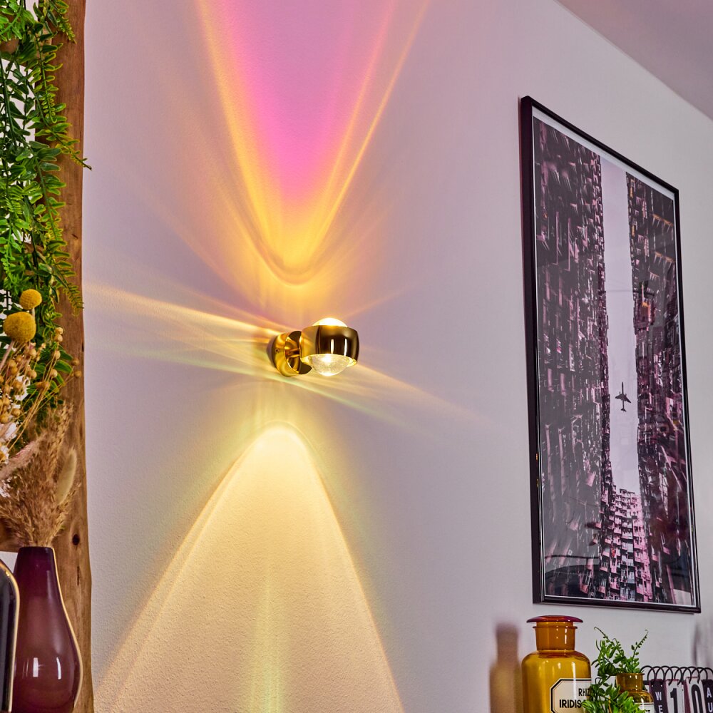 Sapri Wall Light gold, 1-light source