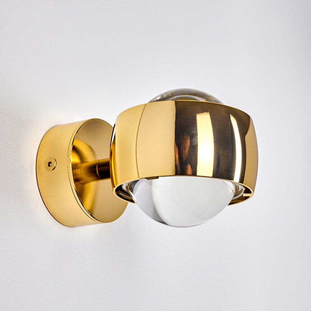 Sapri Wall Light gold, 1-light source