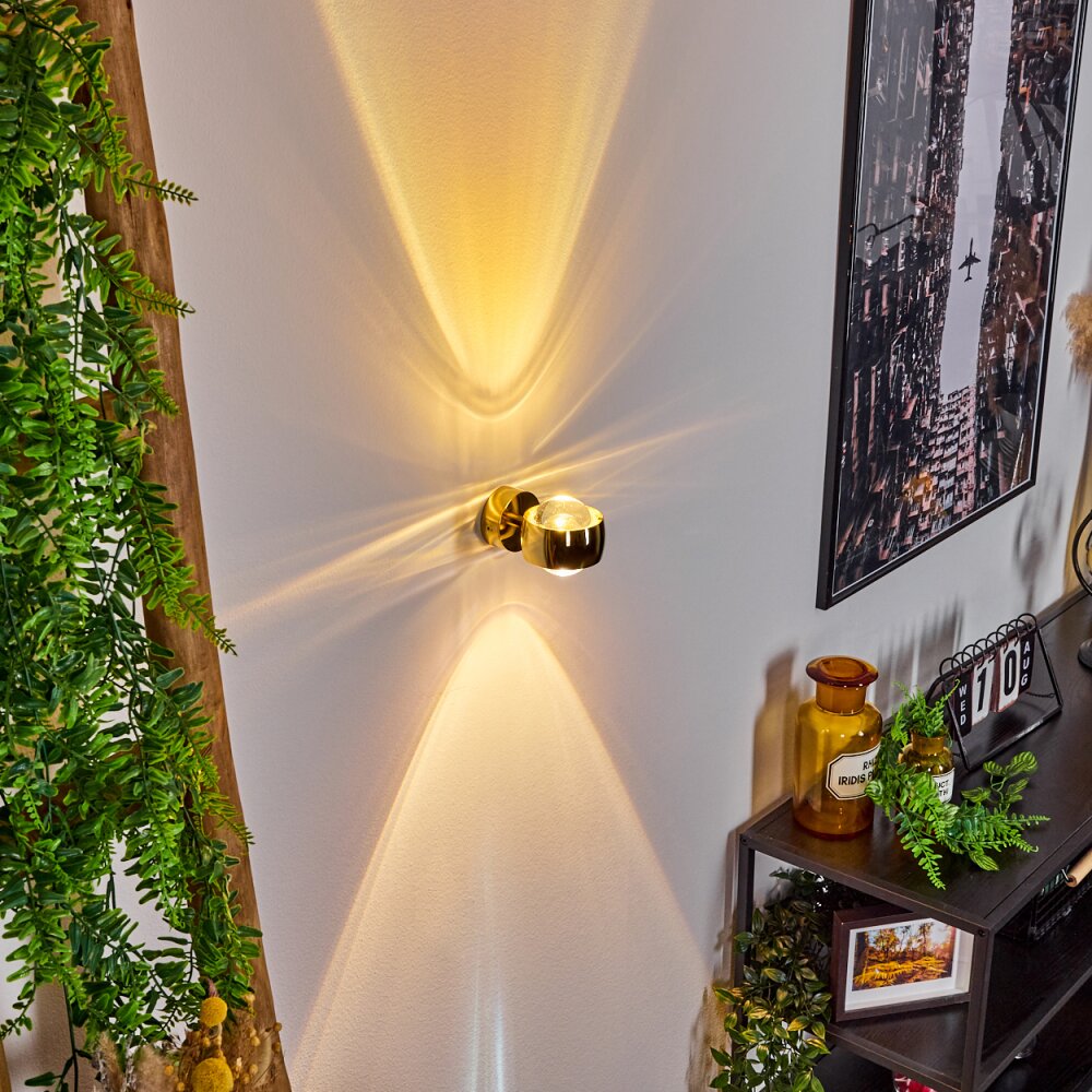 Sapri Wall Light gold, 1-light source