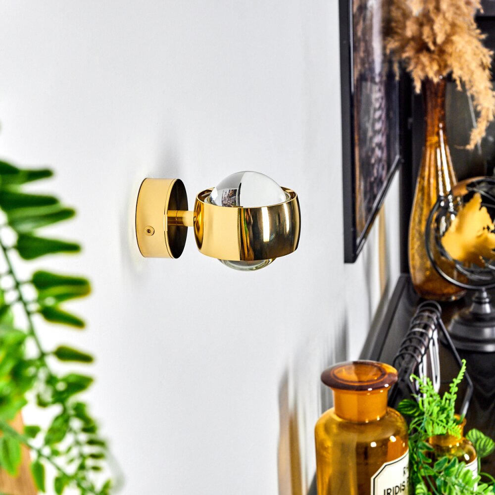 Sapri Wall Light gold, 1-light source