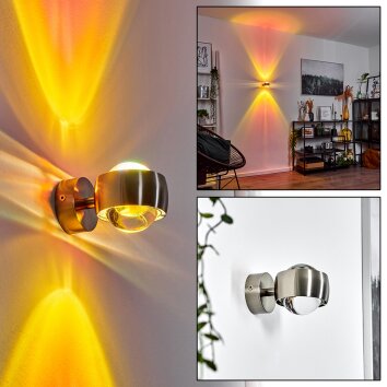 Sapri Wall Light matt nickel, 1-light source