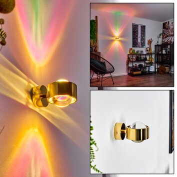 Sapri Wall Light gold, 1-light source