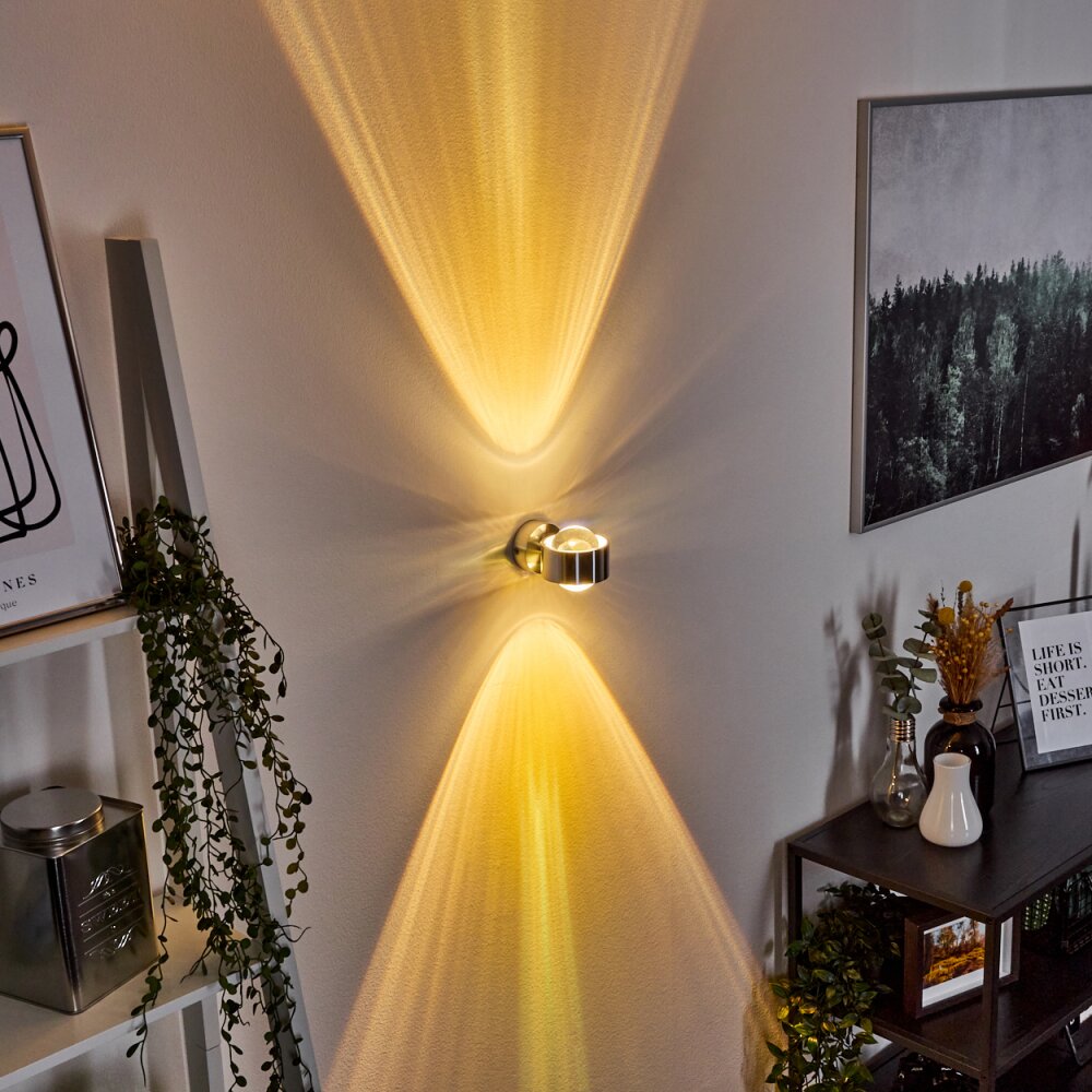 Sapri Wall Light silver, 1-light source