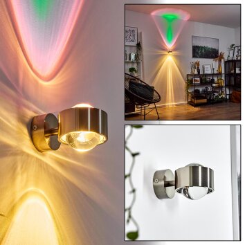 Sapri Wall Light matt nickel, 1-light source