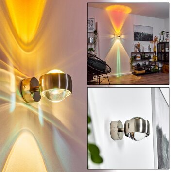 Sapri Wall Light matt nickel, 1-light source