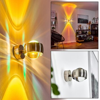 Sapri Wall Light matt nickel, 1-light source