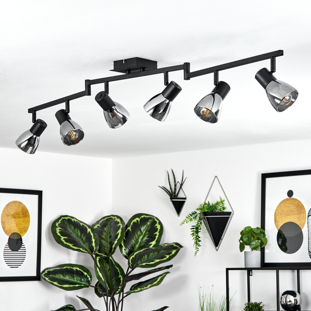 Murianette Ceiling Light black, 6-light sources