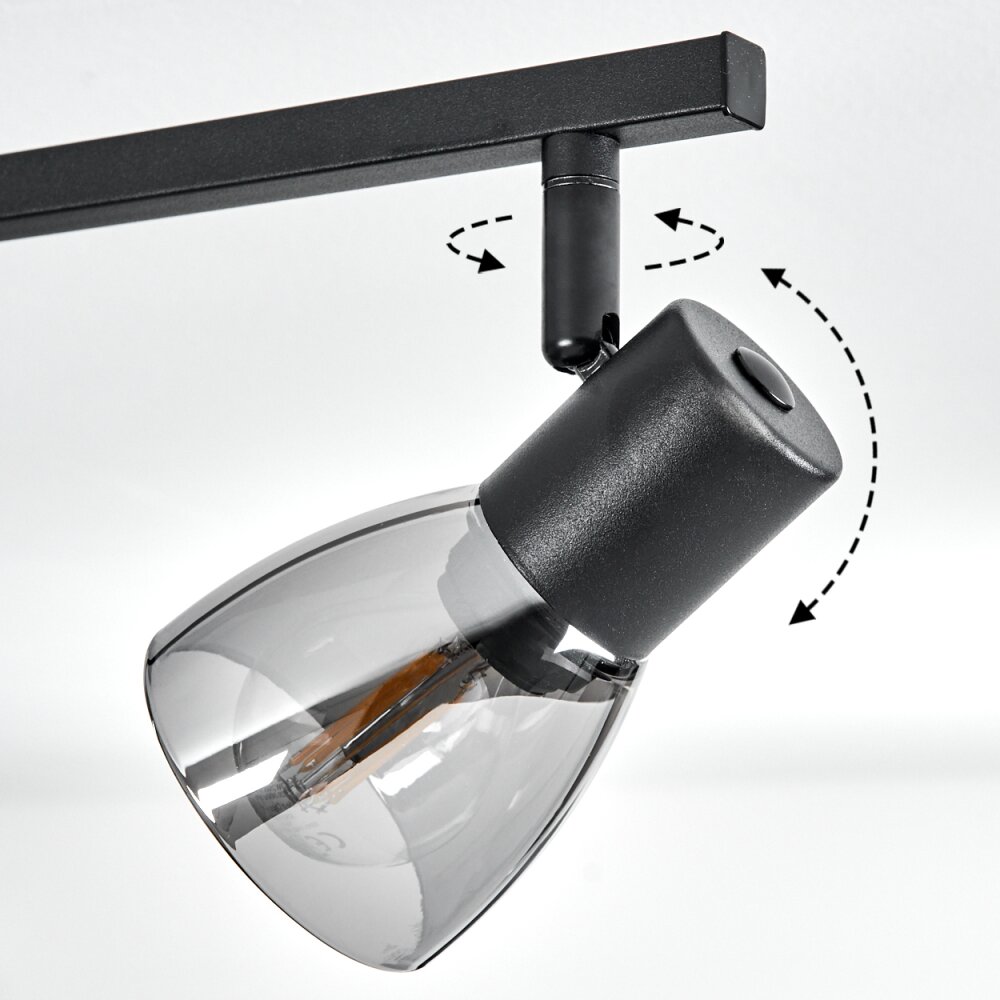 Murianette Ceiling Light black, 6-light sources