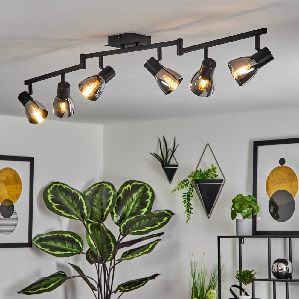 Murianette Ceiling Light black, 6-light sources