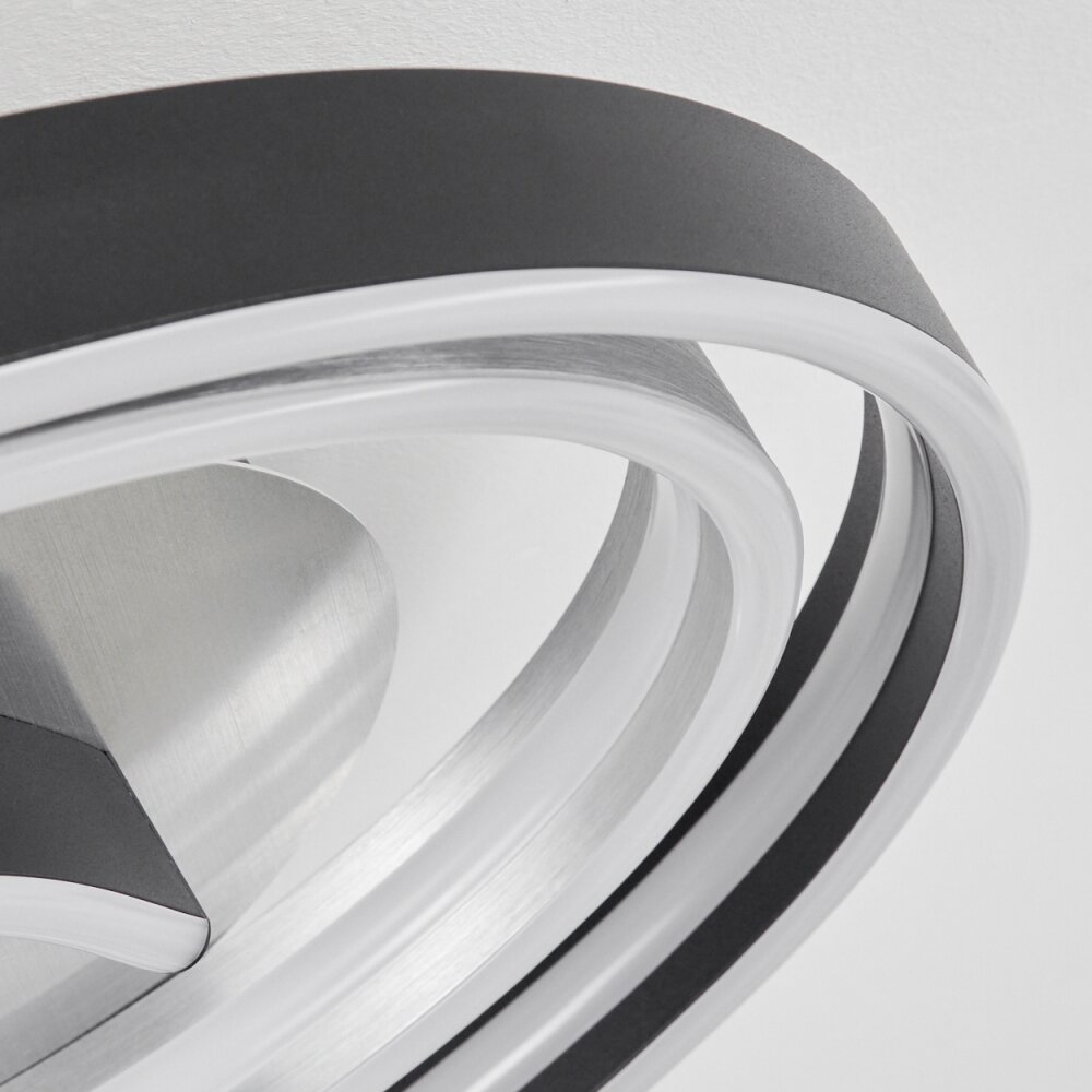 Golega Ceiling Light LED aluminium, black, 1-light source