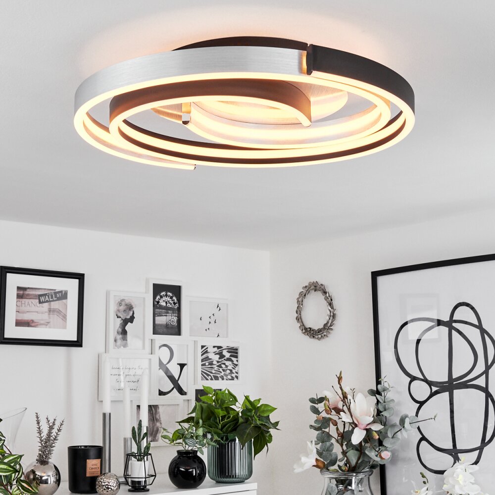 Golega Ceiling Light LED aluminium, black, 1-light source