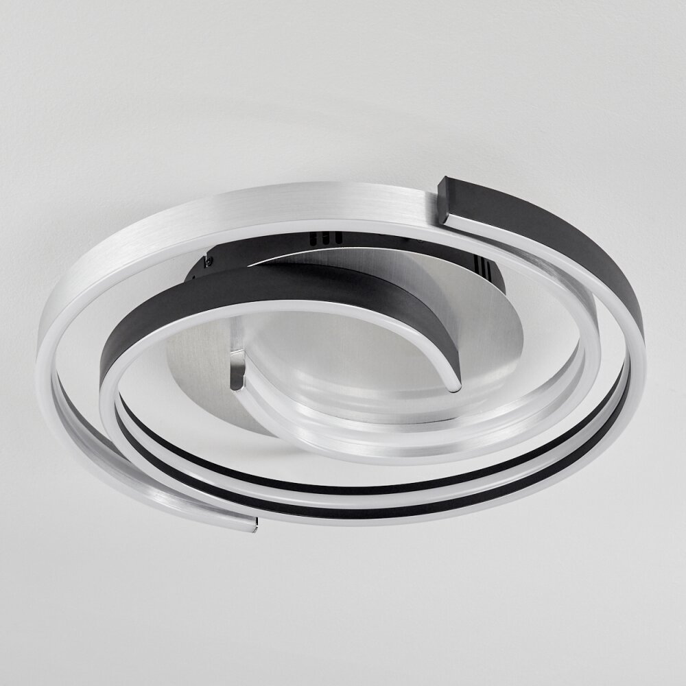 Golega Ceiling Light LED aluminium, black, 1-light source