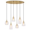 Globo GARRI Pendant Light brass, 6-light sources