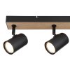 Globo ROBBY Ceiling Light Wood like finish, black, 3-light sources