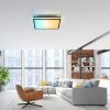 Leuchten-Direkt MARIO BLACK Ceiling Light LED black, 1-light source, Remote control, Colour changer