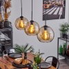 Koyoto  Pendant Light globe 25 cm Amber, 3-light sources