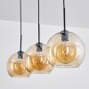 Koyoto  Pendant Light globe 25 cm Amber, 3-light sources