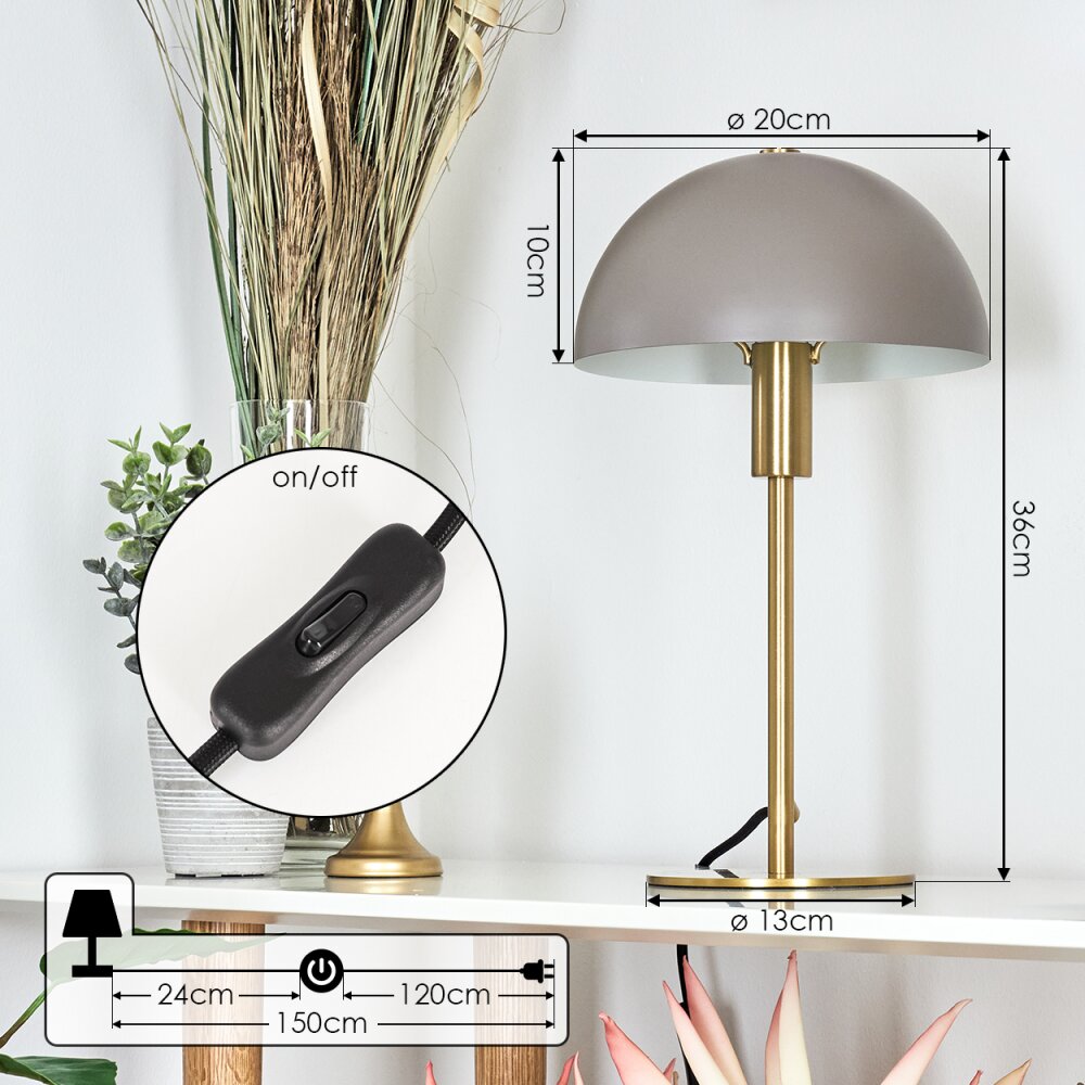 Tamel Table lamp gold, 1-light source
