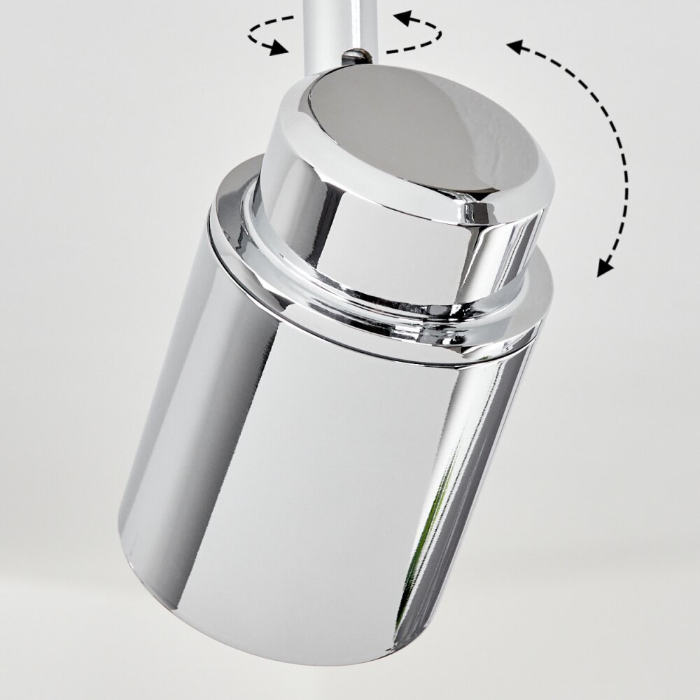 Douarnenez Ceiling Light chrome, 4-light sources
