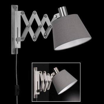 Honsel Ares Wall Light matt nickel, 1-light source