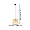 Eglo GLYNEATH Pendant Light black, 1-light source