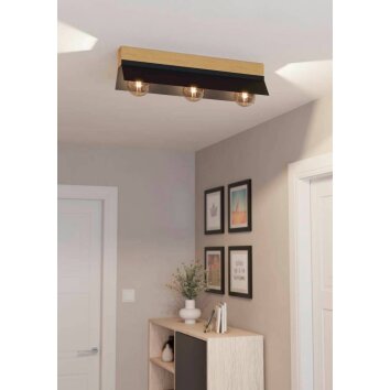 Eglo TARRAFO Ceiling Light brown, black, 3-light sources