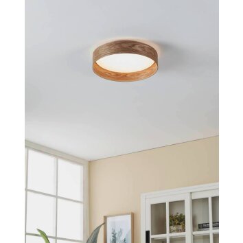 Eglo LUPPINERIA Ceiling Light LED sand-coloured, white, 1-light source